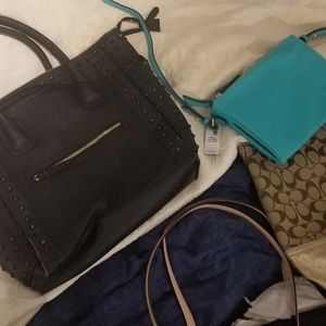Variety of women handbags